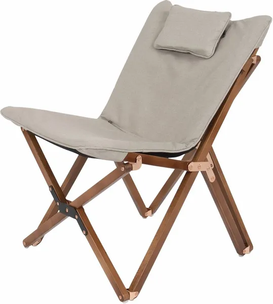 Bo-Camp Urban Outdoor Bloomsbury Vlinderstoel - Beige - S 2 Bo-Camp Urban Outdoor Bloomsbury Vlinderstoel - Beige - S - Afbeelding 2