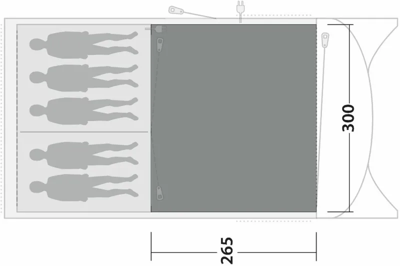 Outwell Greenwood 5 Vloerkleed - Grijs - 265 X 300 Cm 3 Outwell Greenwood 5 Vloerkleed - Grijs - 265 X 300 Cm - Afbeelding 3