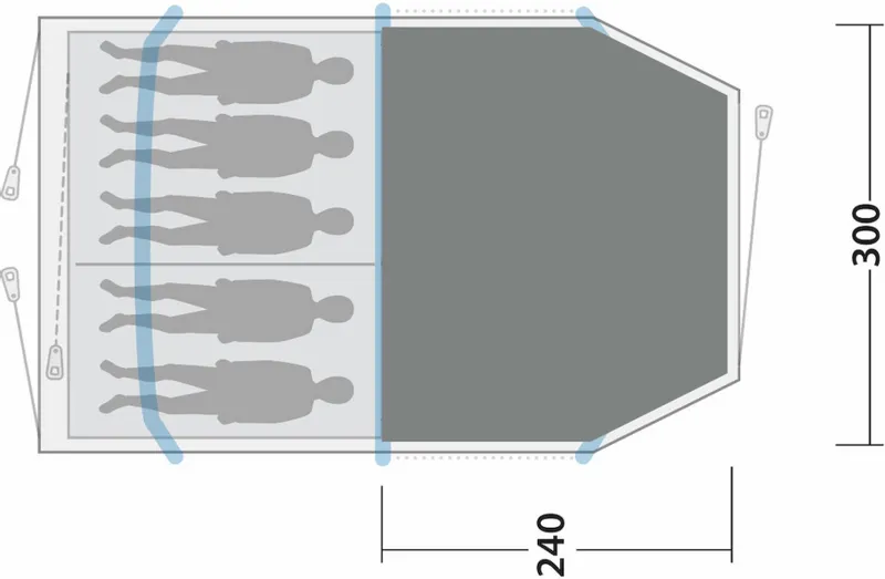 Outwell Starhill 5A Vloerkleed - Grijs 3 Outwell Starhill 5A Vloerkleed - Grijs - Afbeelding 3
