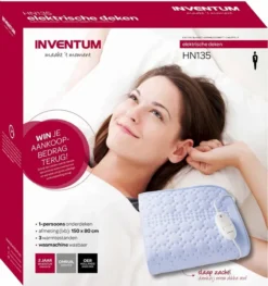 Inventum HN135 Elektrische Deken - 1 Persoons -Kampeerclub 1900 1900 69779
