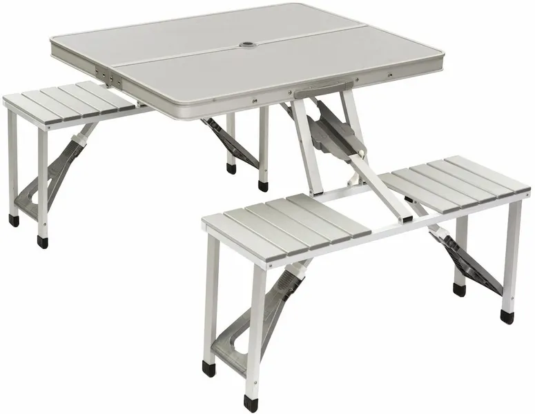 Bo-Camp 136 X 85 Inklapbare Picknicktafel - Aluminium