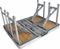 Bo-Camp 136 X 85 Inklapbare Picknicktafel - Bamboe -Kampeerclub 900 1350 1404800 05