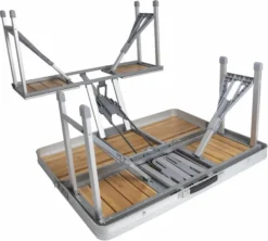 Bo-Camp 136 X 85 Inklapbare Picknicktafel - Bamboe -Kampeerclub 900 1350 1404800 06