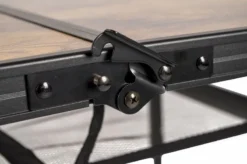 Bo-Camp Industrial Decatur 90 X 60 Campingtafel - Zwart/houtlook -Kampeerclub 900 1358 1404200 13