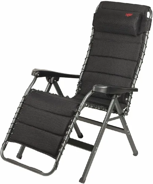 Crespo Air-Deluxe AP-232 Relaxstoel - Zwart 2 Crespo Air-Deluxe AP-232 Relaxstoel - Zwart - Afbeelding 2
