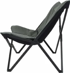 Bo-Camp Industrial Molfat Relaxstoel - Groen/Grijs -Kampeerclub 900 912 1200353 06