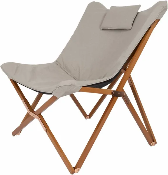 Bo-Camp Urban Outdoor Bloomsbury Vlinderstoel - Beige - L 2 Bo-Camp Urban Outdoor Bloomsbury Vlinderstoel - Beige - L - Afbeelding 2