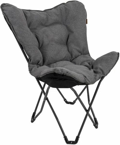 Bo-Camp Urban Outdoor Grainger Vlinderstoel - Antraciet 1 Bo-Camp Urban Outdoor Grainger Vlinderstoel - Antraciet