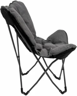 Bo-Camp Urban Outdoor Grainger Vlinderstoel - Antraciet 12 Bo-Camp Urban Outdoor Grainger Vlinderstoel - Antraciet -Kampeerclub bo camp grainger vlinderstoel grijs 8