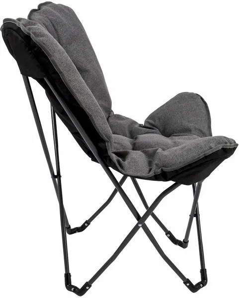 Bo-Camp Urban Outdoor Grainger Vlinderstoel - Antraciet 4 Bo-Camp Urban Outdoor Grainger Vlinderstoel - Antraciet - Afbeelding 4
