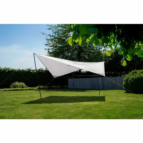 Bo-Camp Travel Tarp - 4-hoekig - 500 X 500 Cm 2 Bo-Camp Travel Tarp - 4-hoekig - 500 X 500 Cm - Afbeelding 2
