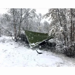 Ticket To The Moon Tarp - Green -Kampeerclub tarp 1