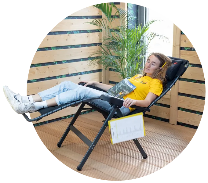 Crespo Air-Deluxe AP-232 Relaxstoel - Zwart 3 Crespo Air-Deluxe AP-232 Relaxstoel - Zwart - Afbeelding 3