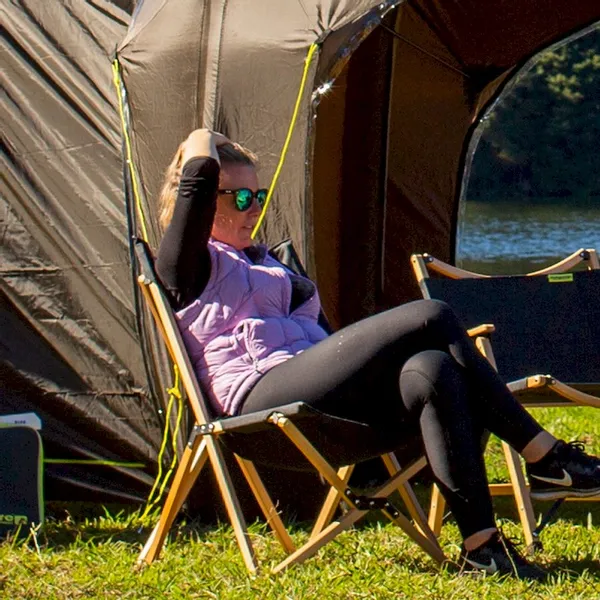 Zempire Roco Lounger V2 Vlinderstoel - Zwart 8 Zempire Roco Lounger V2 Vlinderstoel - Zwart - Afbeelding 8